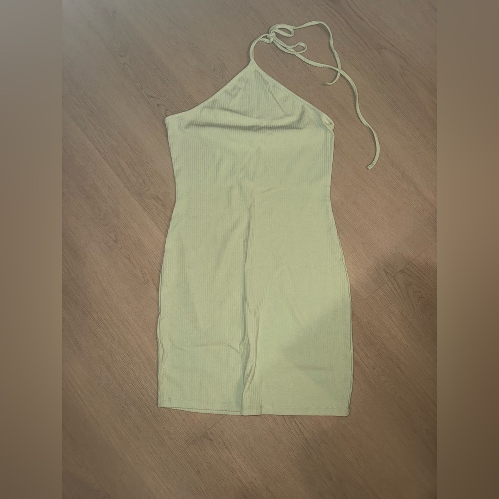 NWOT Women’s Double Zero Green Halter Dress